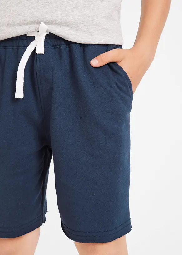 Bermuda in felpa di misto cotone morbido (pacco da 2), bonprix