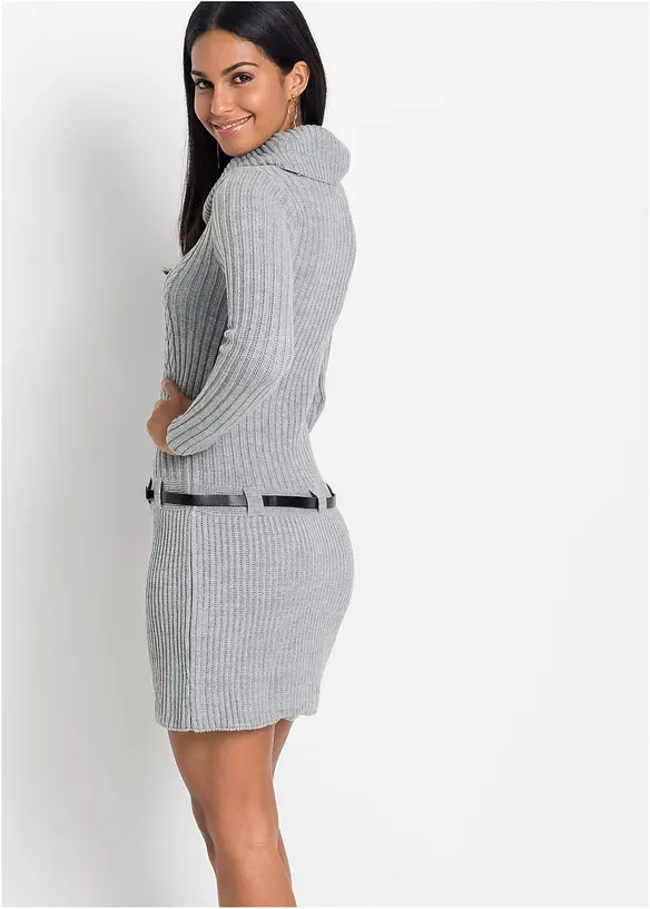 Abito in maglia con cintura, BODYFLIRT