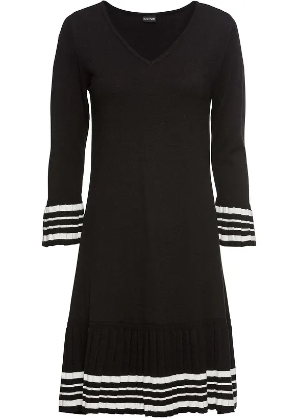 Abito fluente in maglia di misto viscosa, bonprix