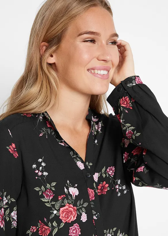 Camicetta lunga in viscosa fluente, bonprix