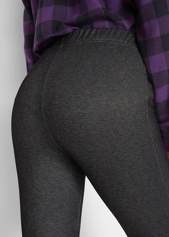 Leggings termici morbidi effetto jeans, bonprix