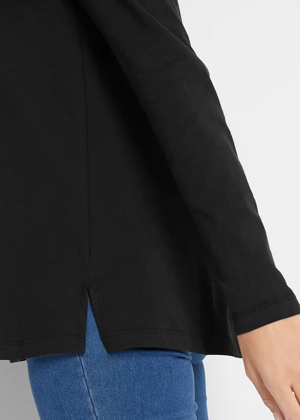 Maglia in puro cotone a maniche lunghe, bonprix