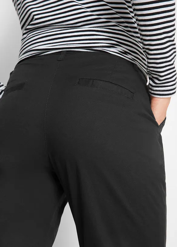 Pantaloni termici chino con fodera a quadri, bonprix