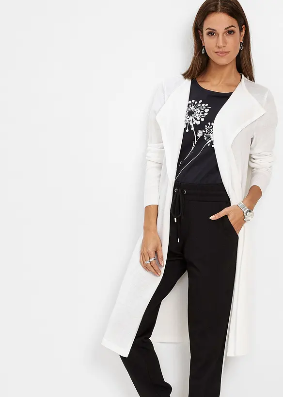 Cardigan lungo con cotone, bonprix