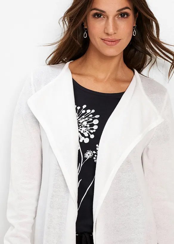 Cardigan lungo con cotone, bonprix