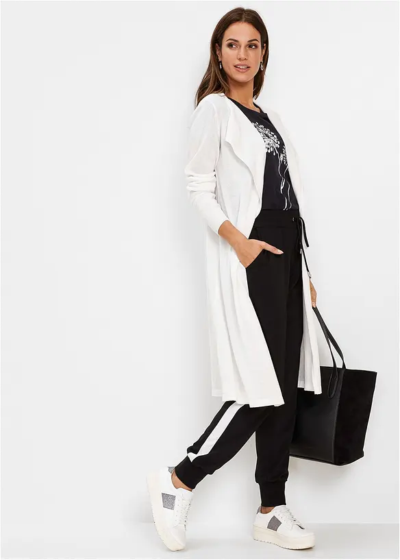 Cardigan lungo con cotone, bonprix