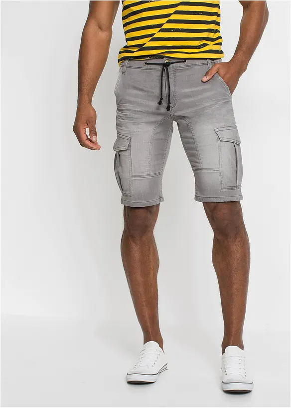 Bermuda di jeans in felpa, regular fit, bonprix