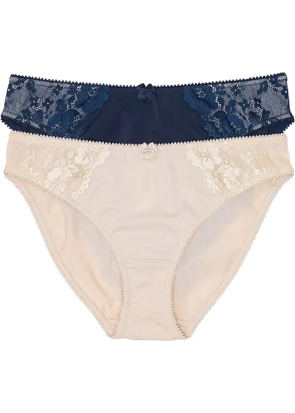Slip con pizzo delicato (pacco da 2), bonprix