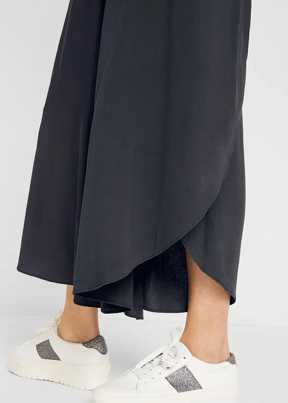 Pantaloni culotte al polpaccio in viscosa, bonprix