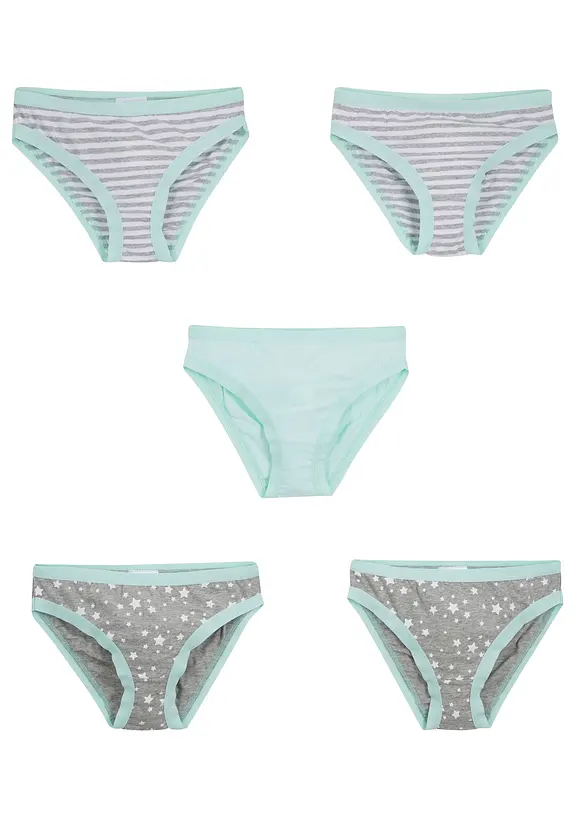Slip con morbido cotone (pacco da 5), bonprix