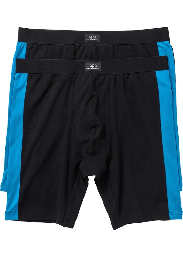 Boxer Lunghi Novastar Per Uomo, Colore Bianco, In Misto Poliestere Ed Elastan, Con Fascia Elastica Resistente E Design Unico A Capsula Spaziale 3D.