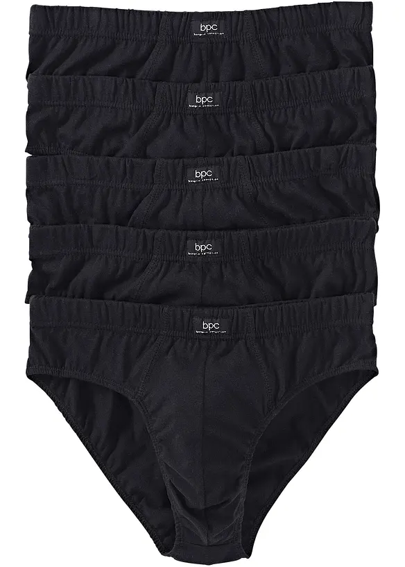 Slip alto in cotone (pacco da 5), bonprix