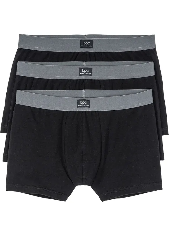 Boxer aderenti con cotone (pacco da 3), bonprix