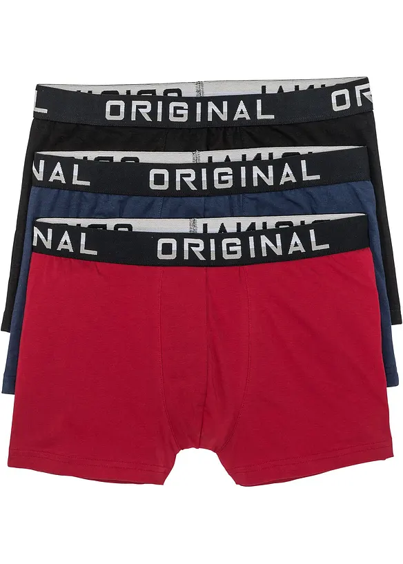 Boxer aderenti con cotone (pacco da 3), bonprix