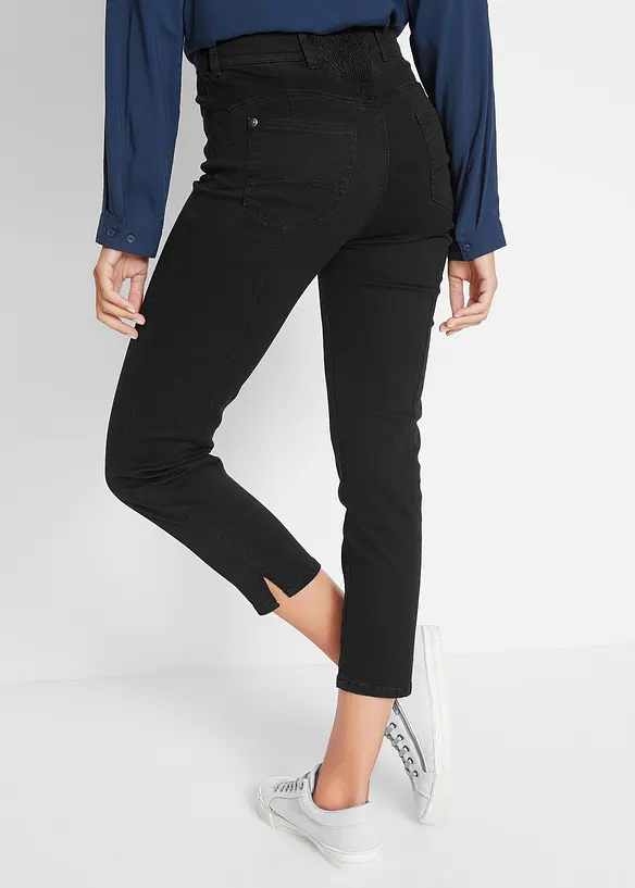Jeans slim fit con bordo vita confortevole, vita media, bonprix
