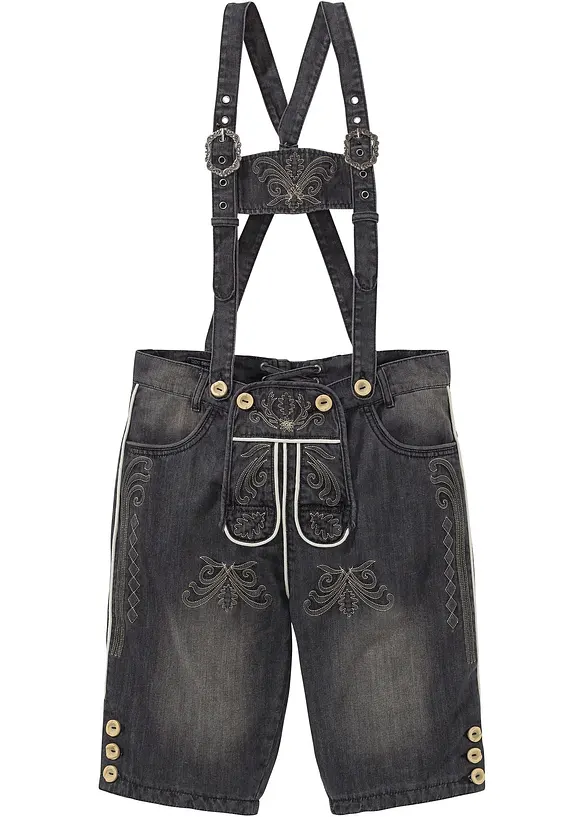 Bermuda di jeans bavaresi regular fit, bonprix