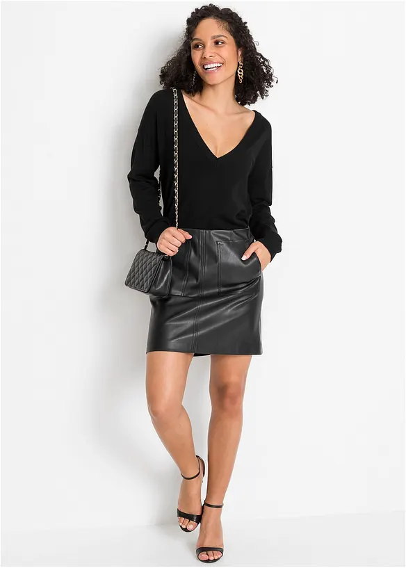 Maglione oversize in misto viscosa, bonprix
