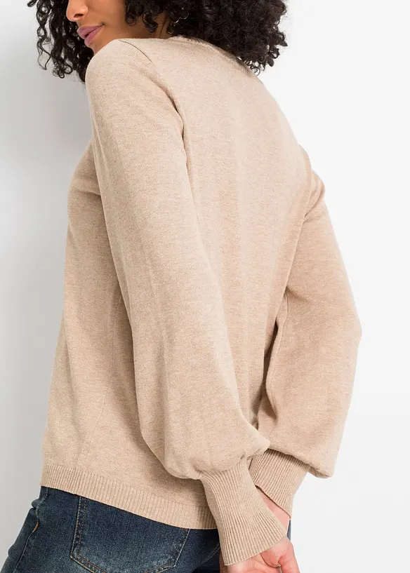 Maglione con maniche a palloncino, bonprix