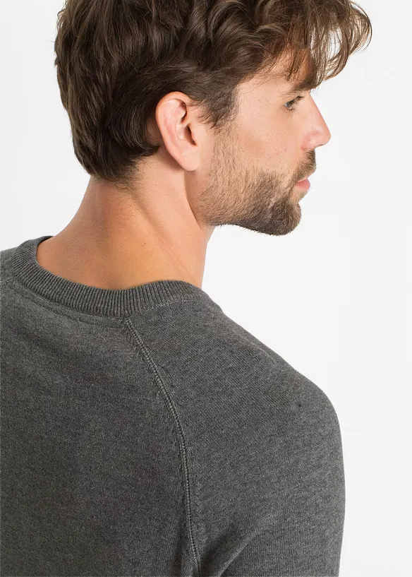 Maglione in filato fine di puro cotone (pacco da 2), bonprix