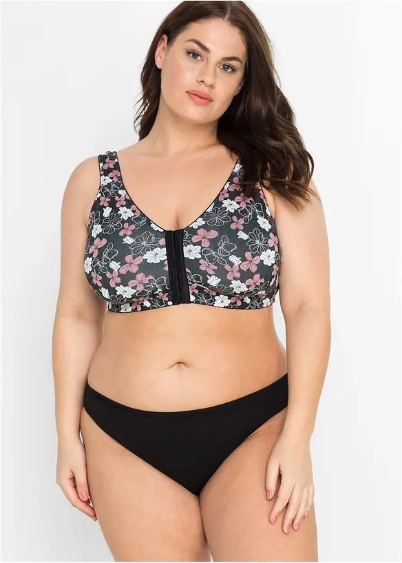 Reggiseno senza ferretto con chiusura anteriore e cotone (pacco da 2), bonprix