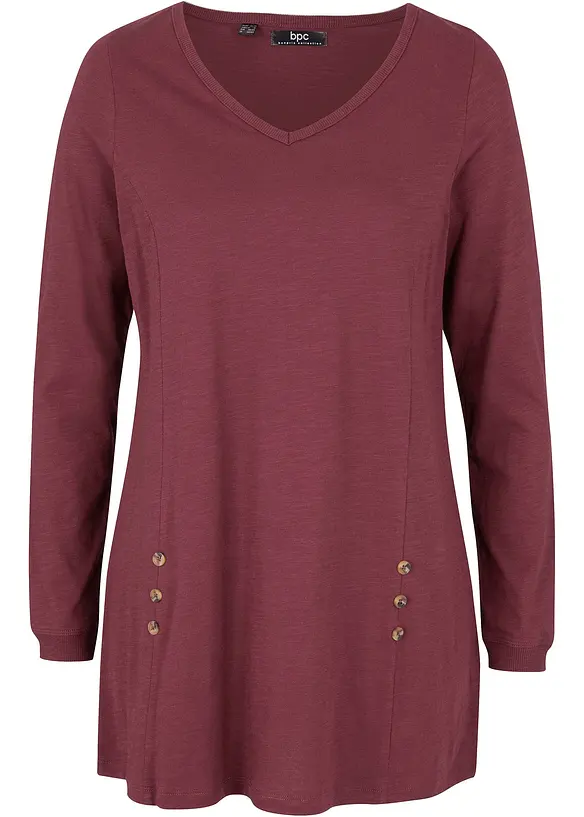 Maglia lunga in puro cotone biologico, bonprix