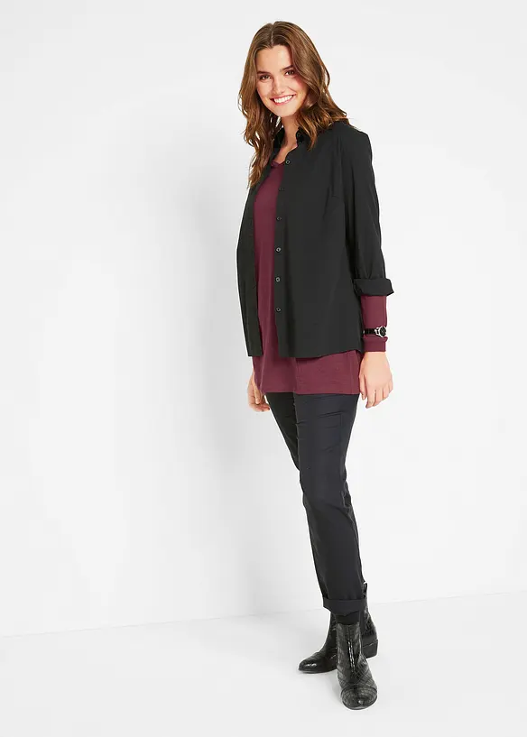 Maglia lunga in puro cotone biologico, bonprix