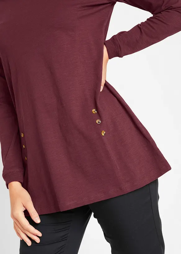 Maglia lunga in puro cotone biologico, bonprix