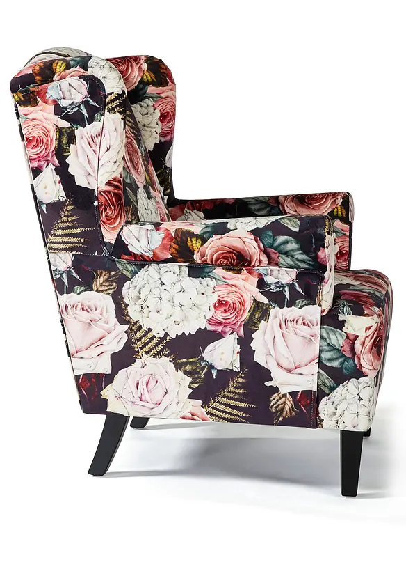 Poltrona con orecchie a fiori, bonprix