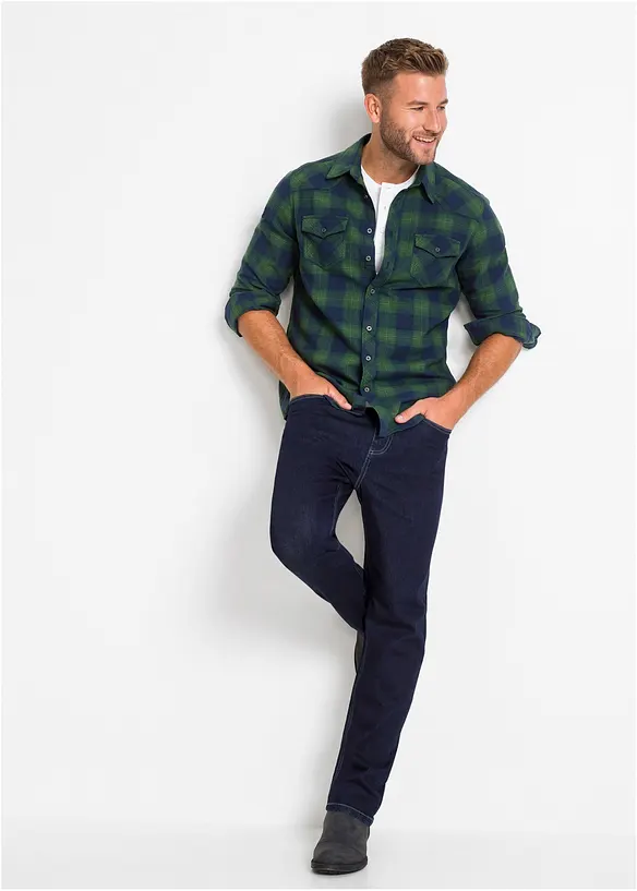 Camicia in flanella di puro cotone, bonprix