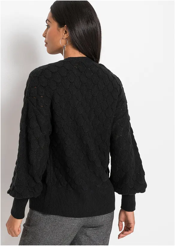 Cardigan con trafori, bonprix