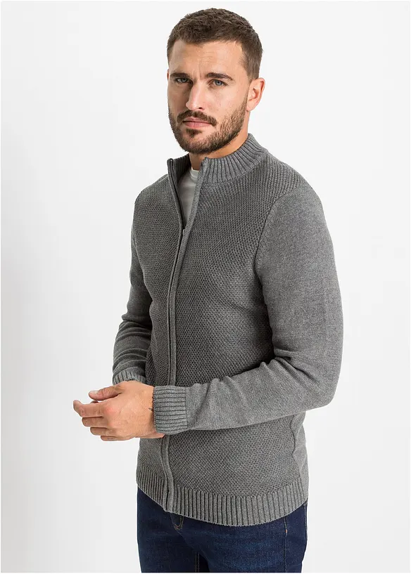 Cardigan in filato fine di puro cotone, bonprix