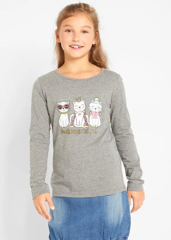 Maglia a maniche lunghe in misto viscosa, bonprix