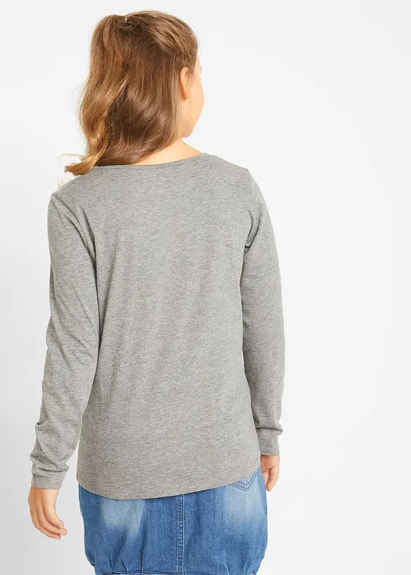 Maglia a maniche lunghe in misto viscosa, bonprix