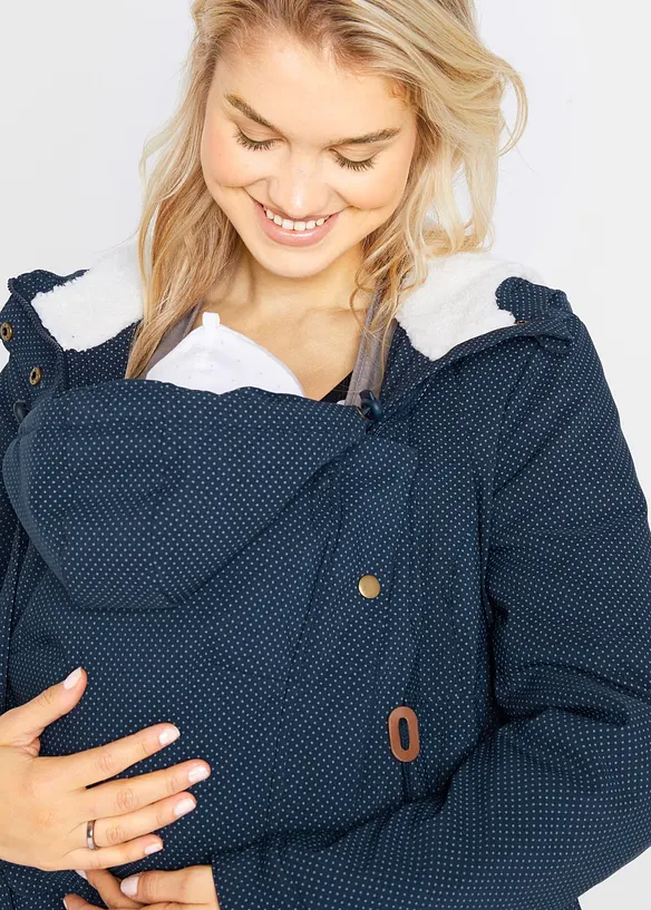 Cappotto prémaman imbottito 3 in 1 di media pesantezza con inserto babywearing, bonprix