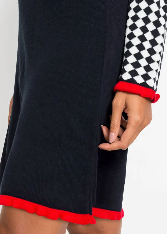 Abito in maglia con ruches, BODYFLIRT boutique