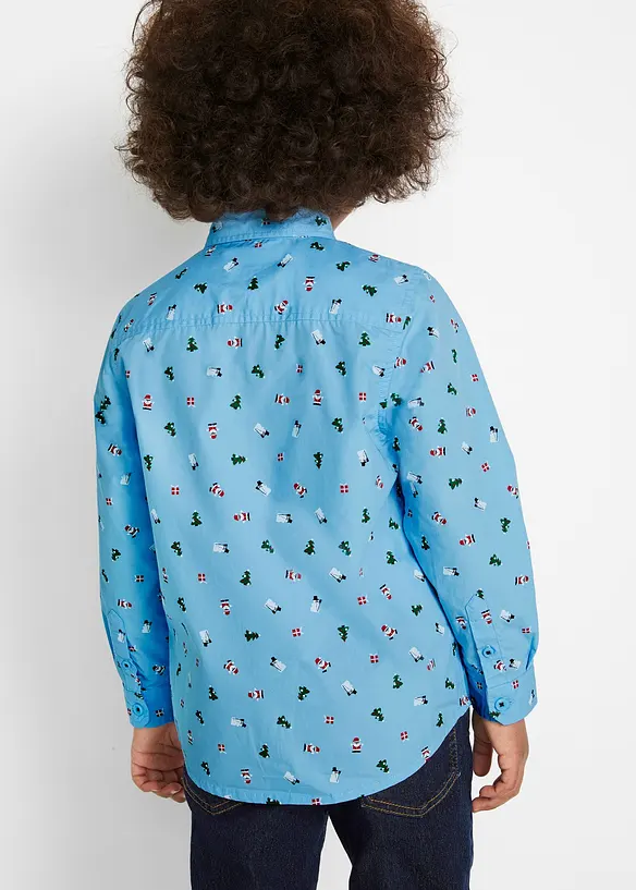 Camicia a maniche lunghe e papillon (set 2 pezzi), bonprix