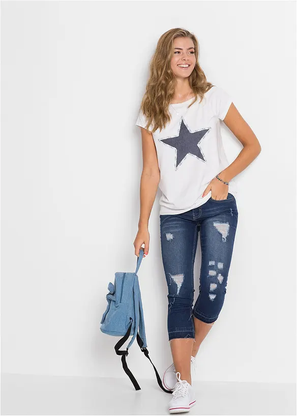 T-shirt con stella, bonprix