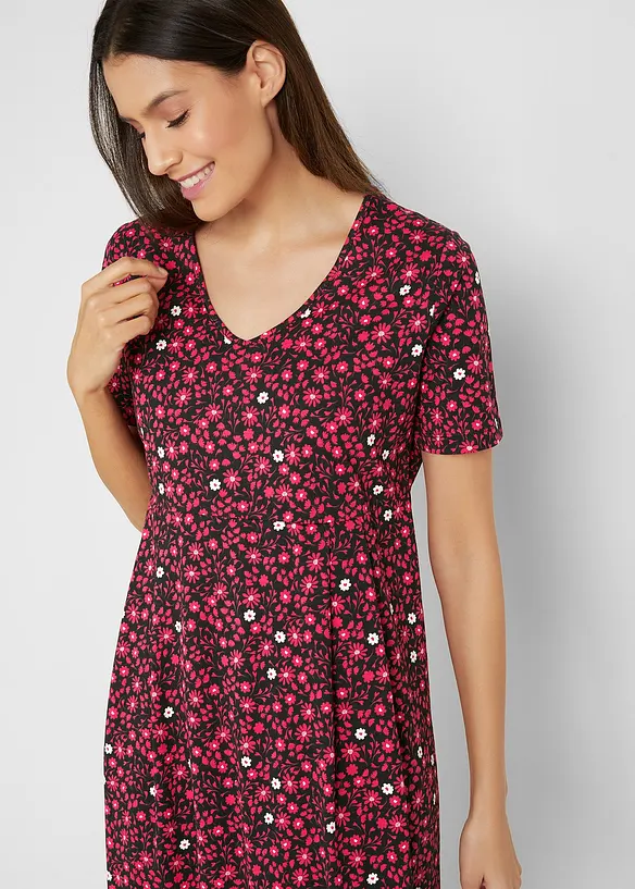 Abito midi in jersey di cotone, bonprix