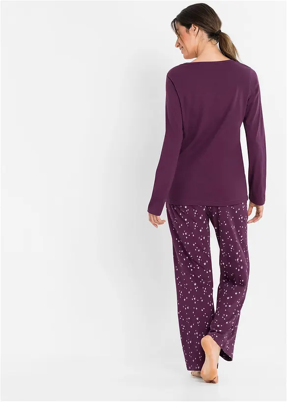 Pigiama in puro cotone, bonprix