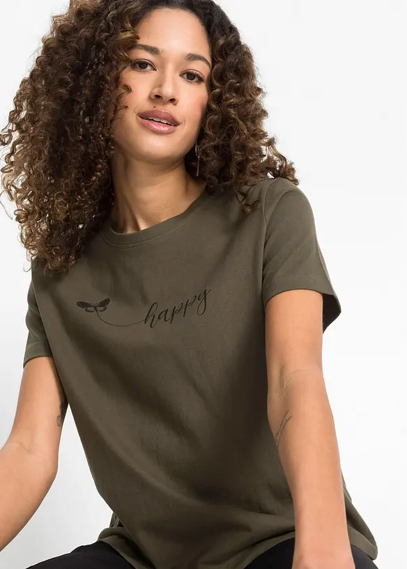 T-shirt in puro cotone, bonprix