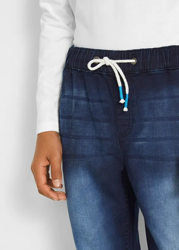 Jeans in felpa con elastico in vita regular fit, straight, bonprix