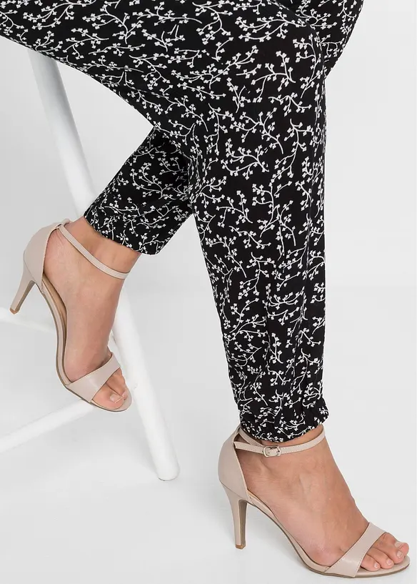 Pantaloni in pura viscosa con elastico in vita, bonprix