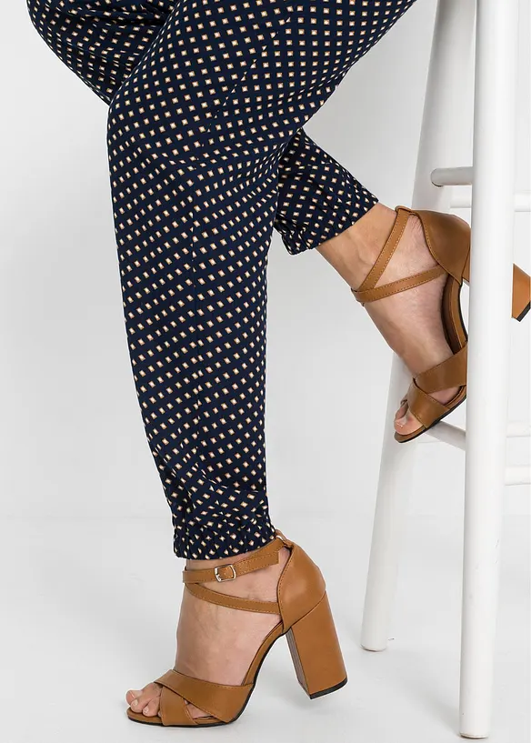 Pantaloni in pura viscosa con elastico in vita, bonprix