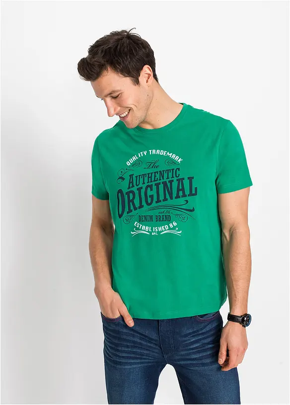 T-shirt in puro cotone biologico (pacco da 2), bonprix