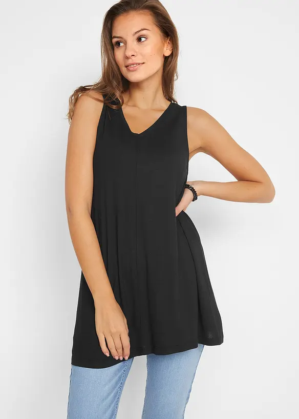 Top lungo in misto viscosa, bonprix