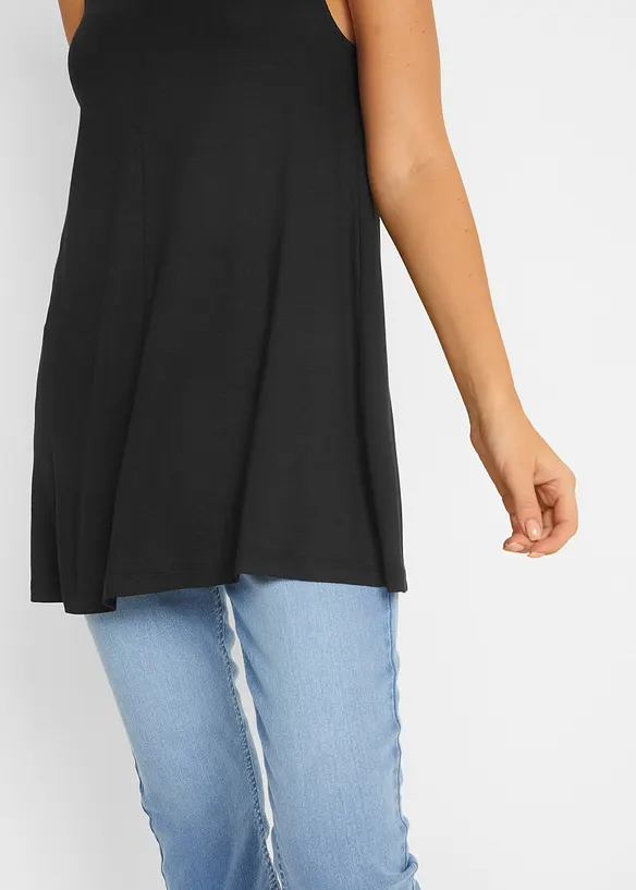Top lungo in misto viscosa, bonprix