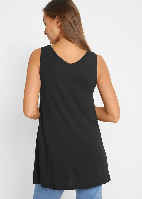 Top lungo in misto viscosa, bonprix