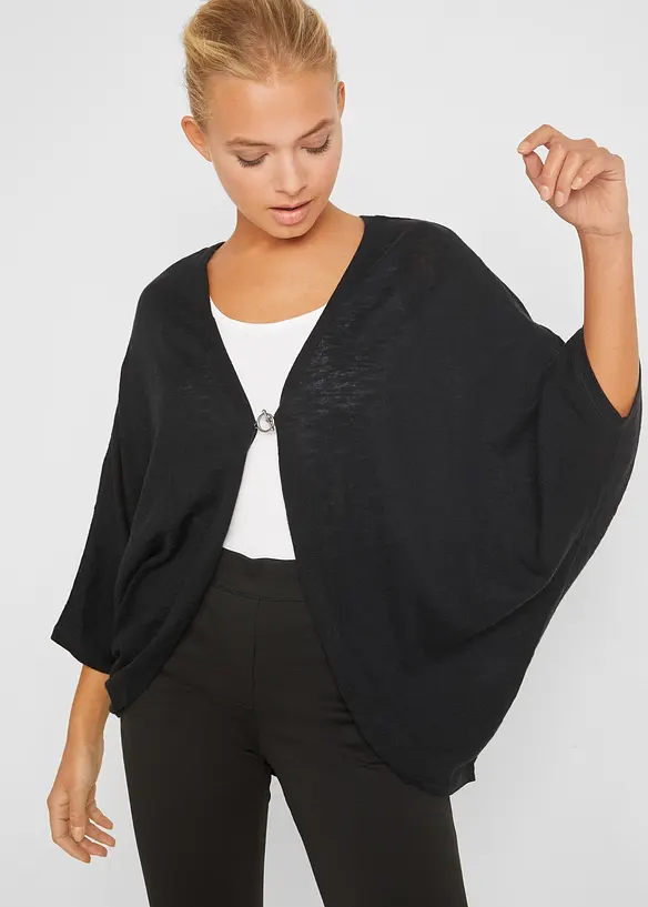 Cardigan in filato fine di puro cotone, bonprix