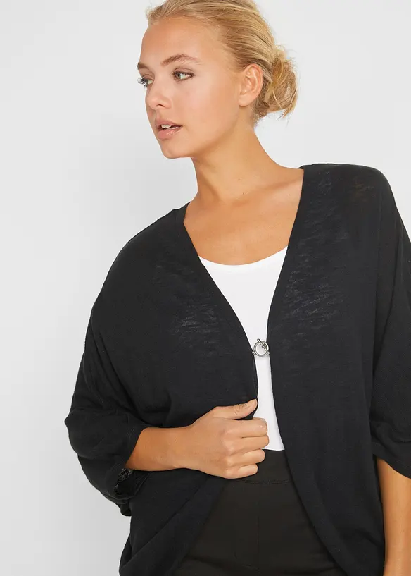 Cardigan in filato fine di puro cotone, bonprix
