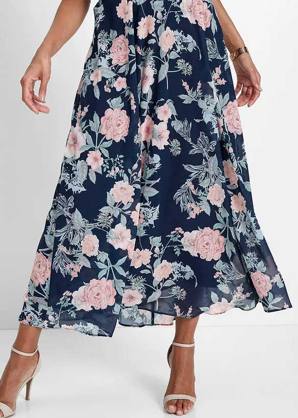 Abito in chiffon con pizzo e fantasia floreale, bpc selection